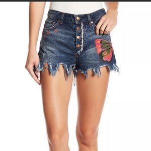 We the free- Fields Of Sun Denim Shorts
